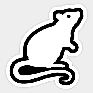 Rat Silhouette Sticker